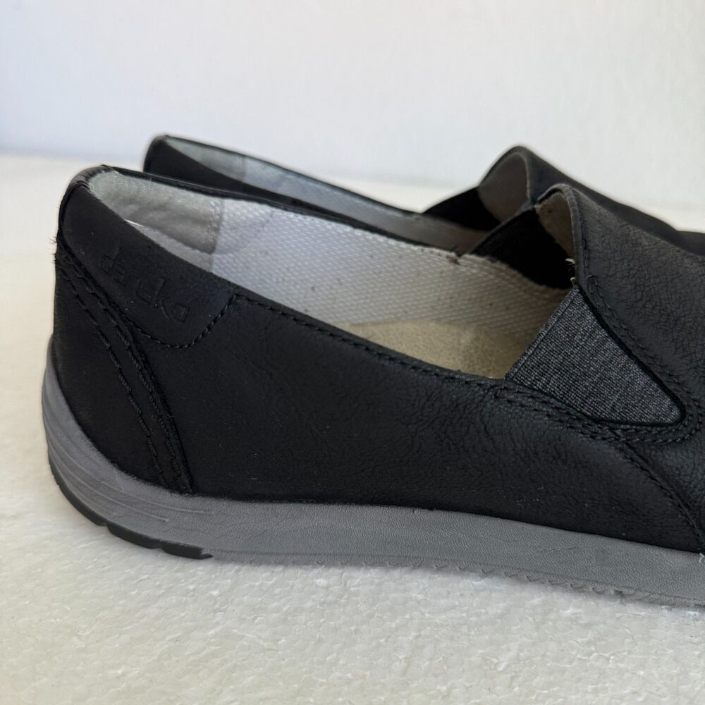 Dansko Loafers Womens 41 /10.5- 11 Black Linley Burnished Calf Casual Work - Picture 10 of 12